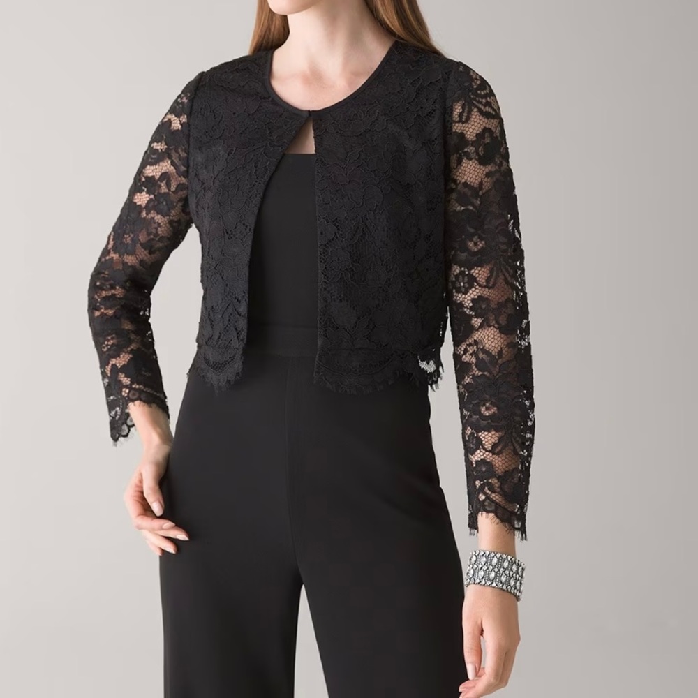 White House Black Market Black Bolero